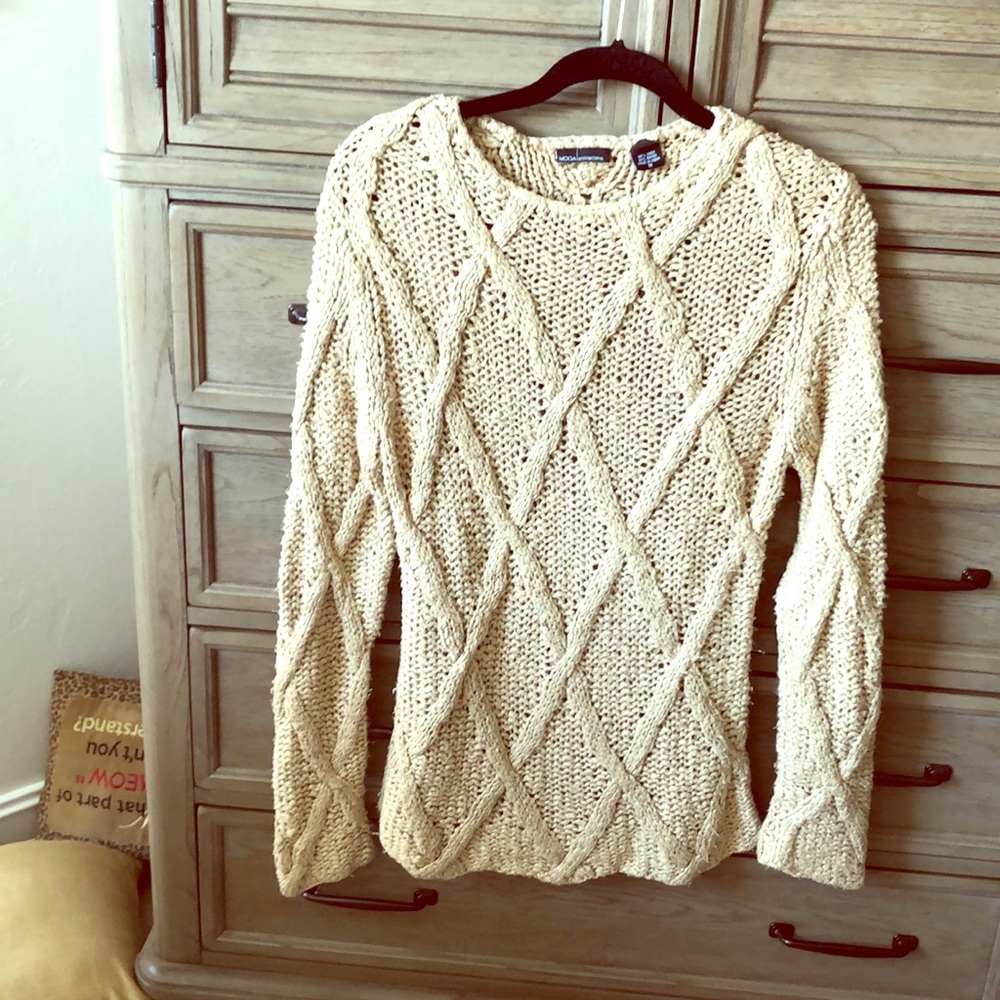 MODA|International Golden tunic sweater